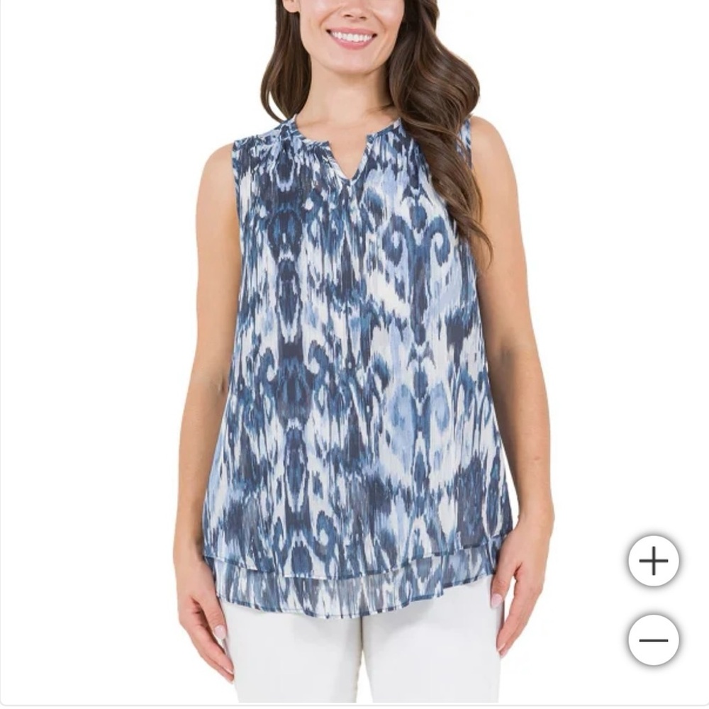 NWT Cristina B Ladies' Sleeveless Blouse, S